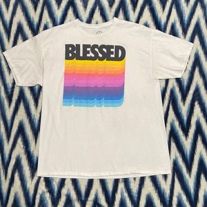 Oversized blessed graphic tee